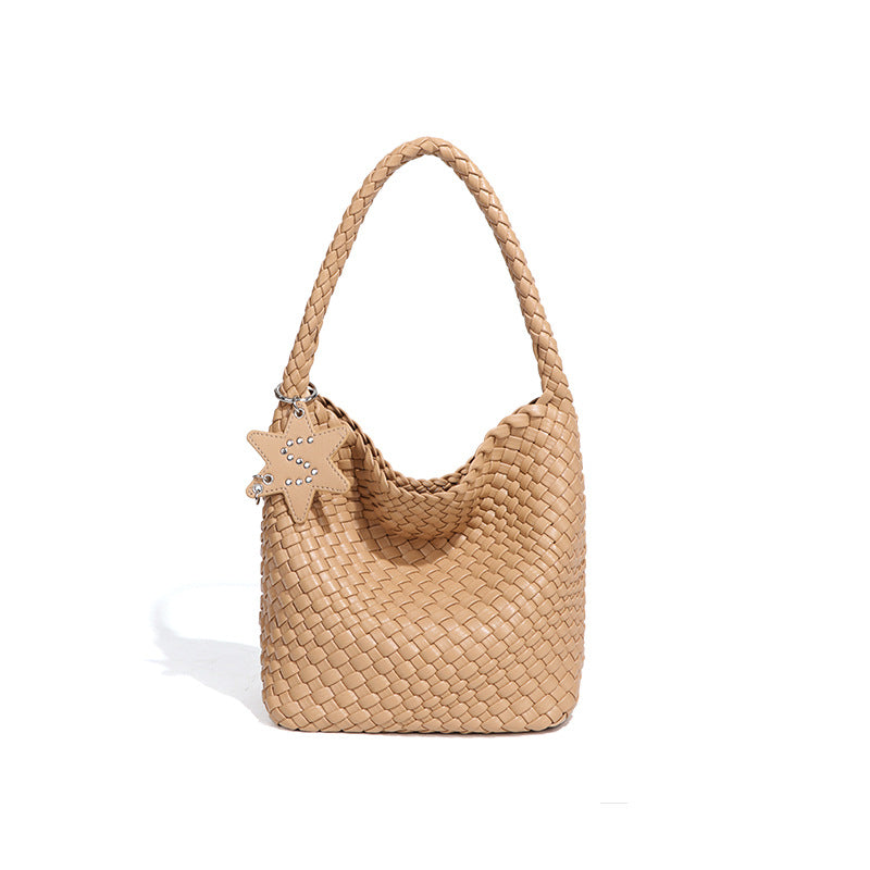 Women's Fashion Handmade Woven Trendy Simple Portable Women's Handbag