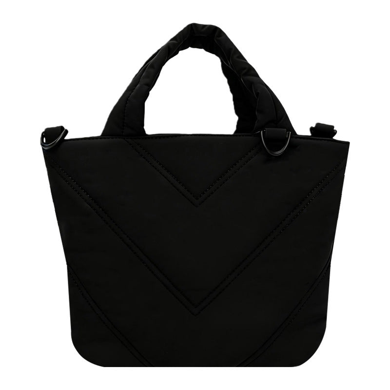 Nylon Fashion Simple Fresh Quilted Commuter Storage Handbags