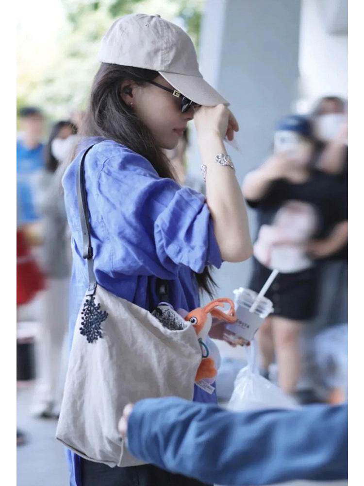Cotton Linen Versatile Leisure Summer Four Women's Clutch