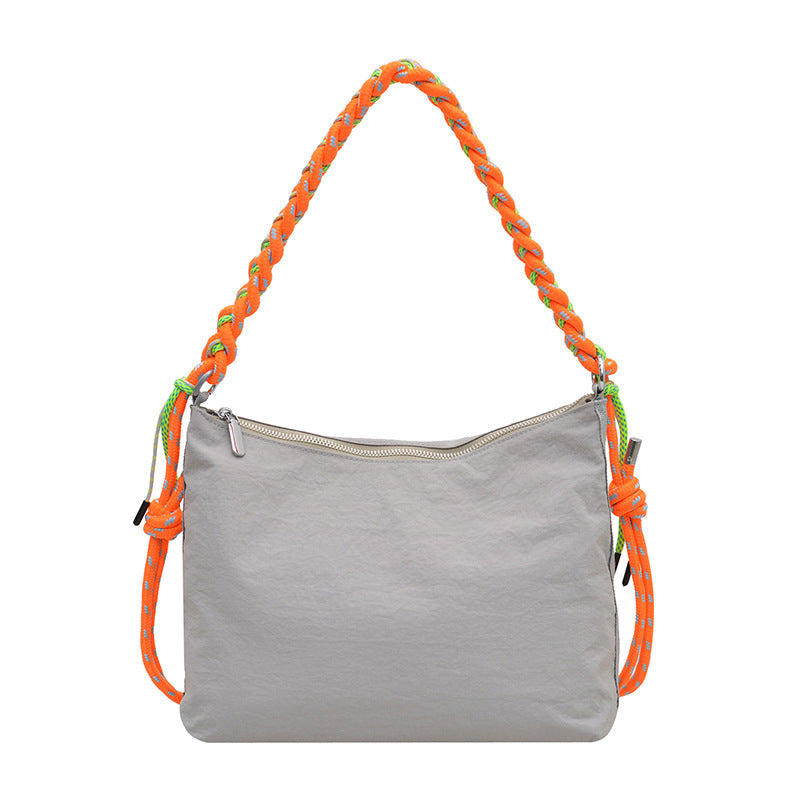 Korean Style Nylon Cloth Personalized Female Minority Braid Rope Bags