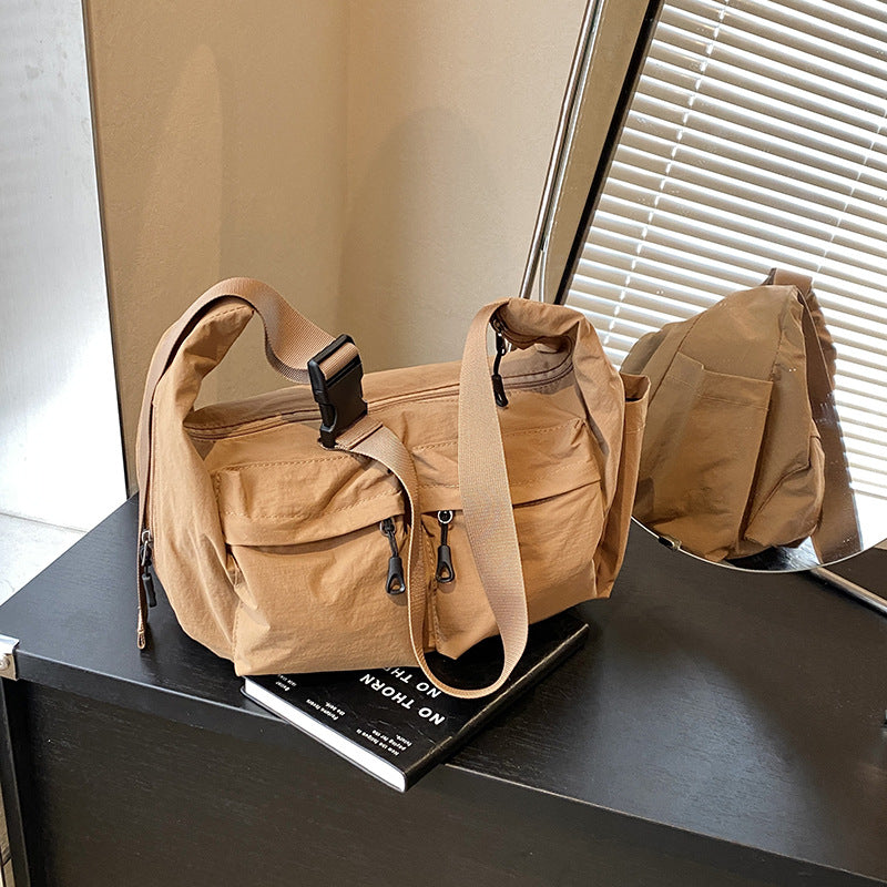 Korean Style Canvas High-grade Underarm Simple Nylon Cloth Bags