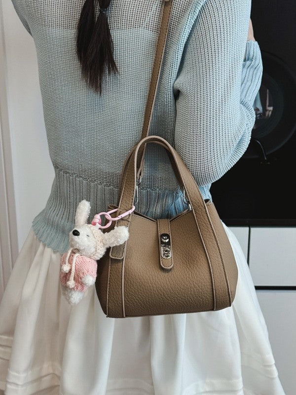 Fashion Large Capacity Litchi Pattern Underarm Bags