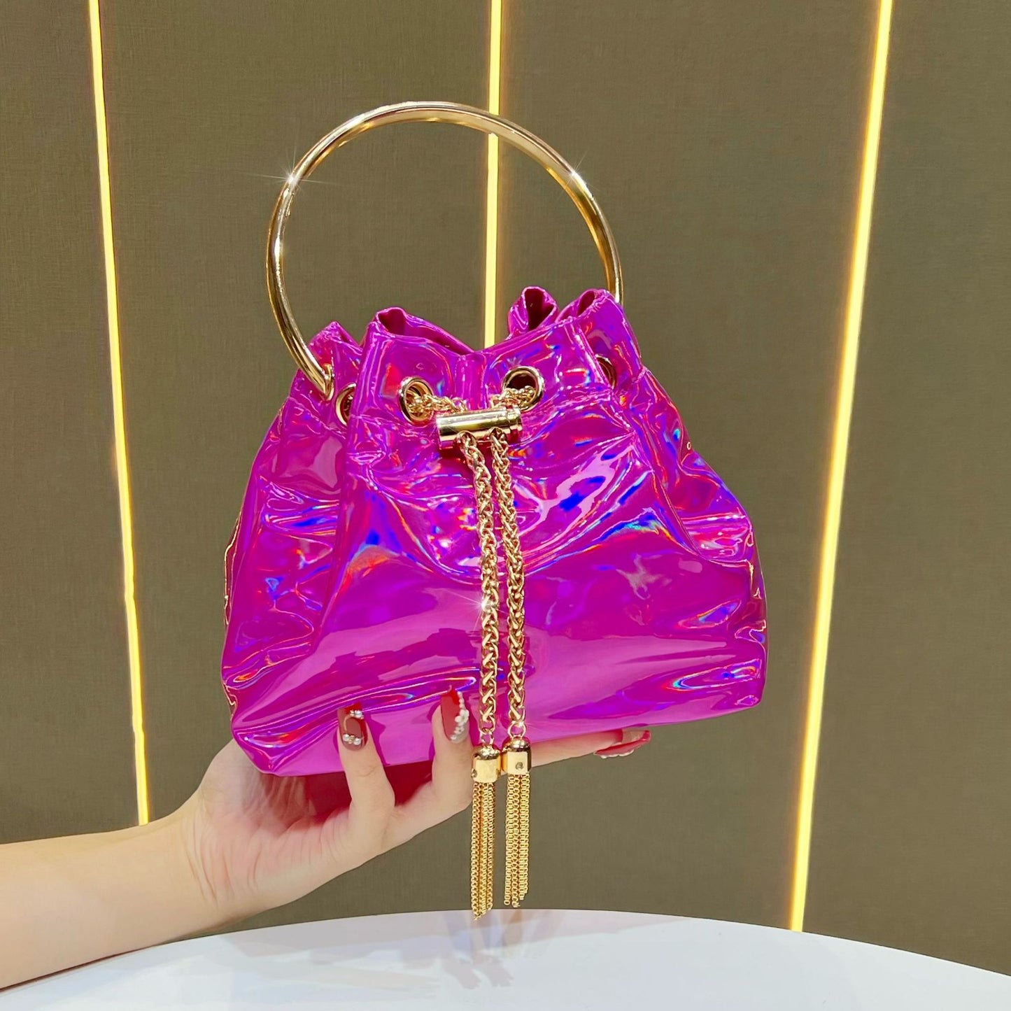 Fashion Women's Korean Simple Chain Niche Dinner Bag