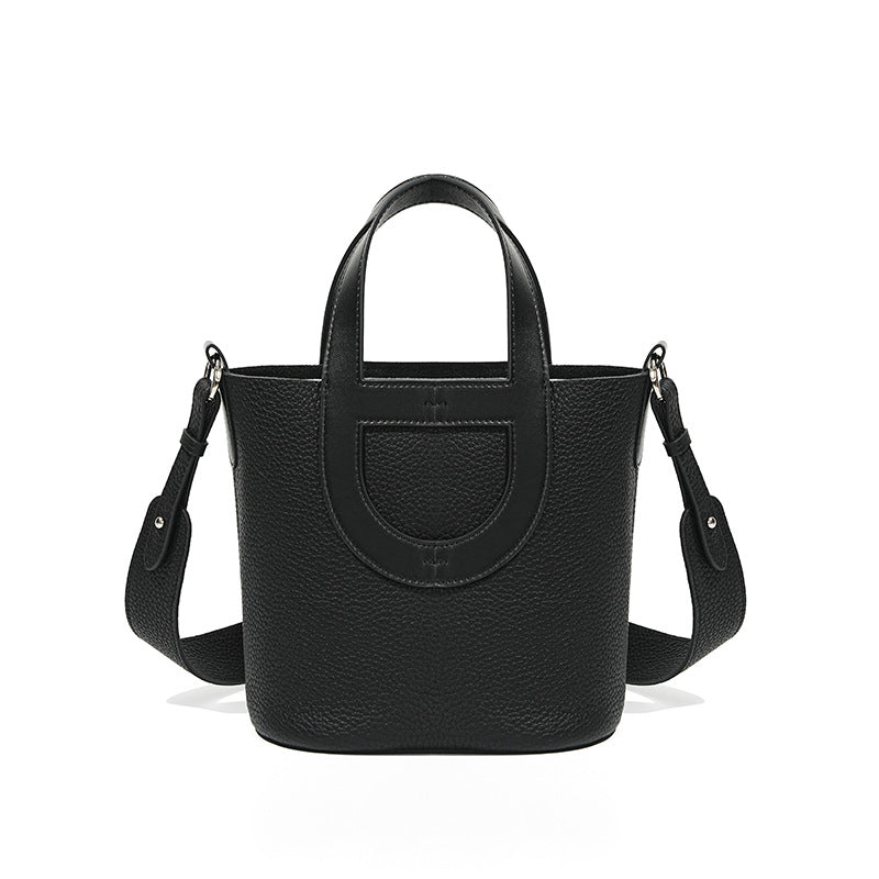 Women's Layer Cowhide Genuine Leather Versatile Niche High Women's Handbag