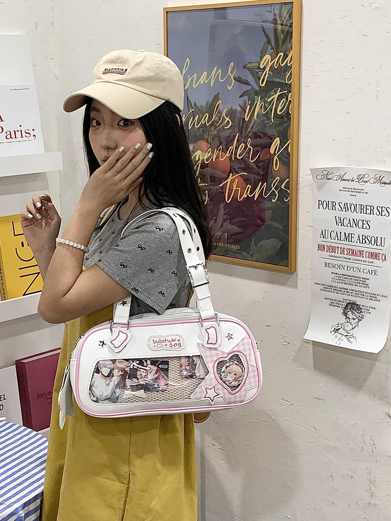 Rice Leisure Cartoon Large Capacity Uniform Bags