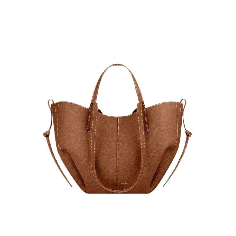 Women's Large Capacity Commuter Portable Genuine Leather Women's Shoulder Bag