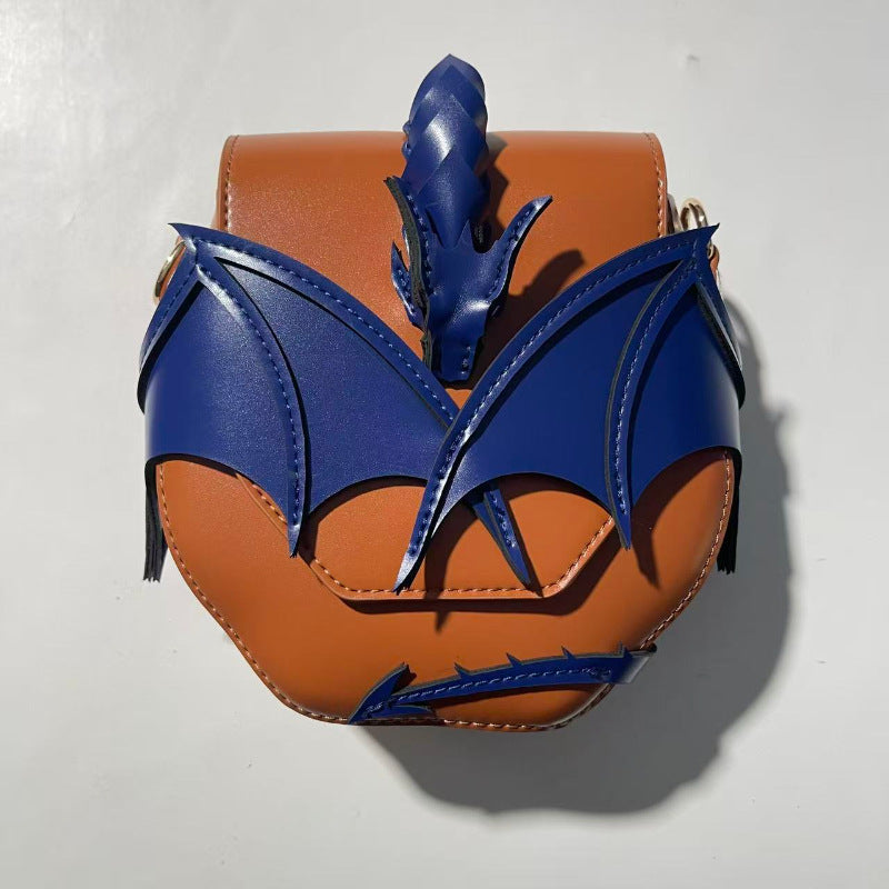 Dragon Color Contrast Patchwork Halloween Cartoon Bat Large Bags