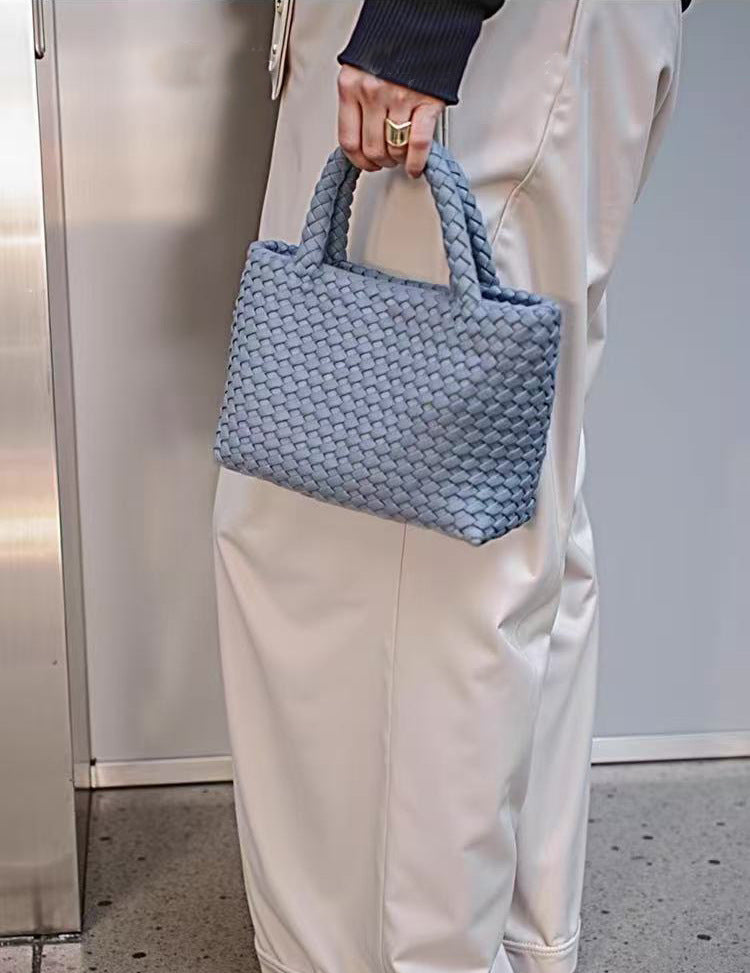 Women's Handmade Soft Leather Woven Unique Design Fashionable Women's Handbag