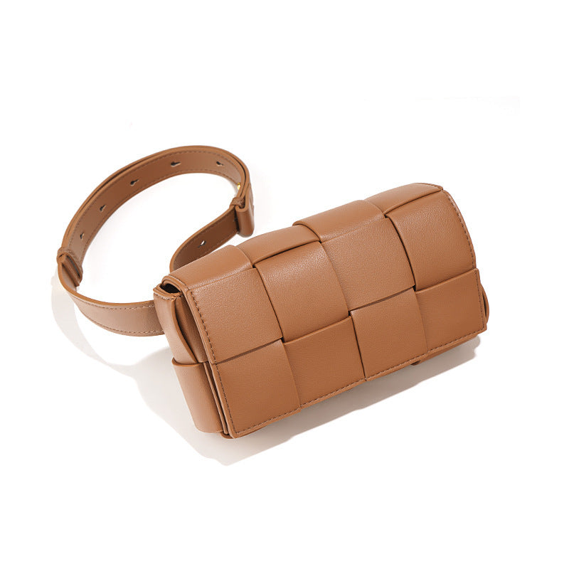 Women's Fashion More Than Braided Leather Method Candy Color Pillow Women's Shoulder Bag