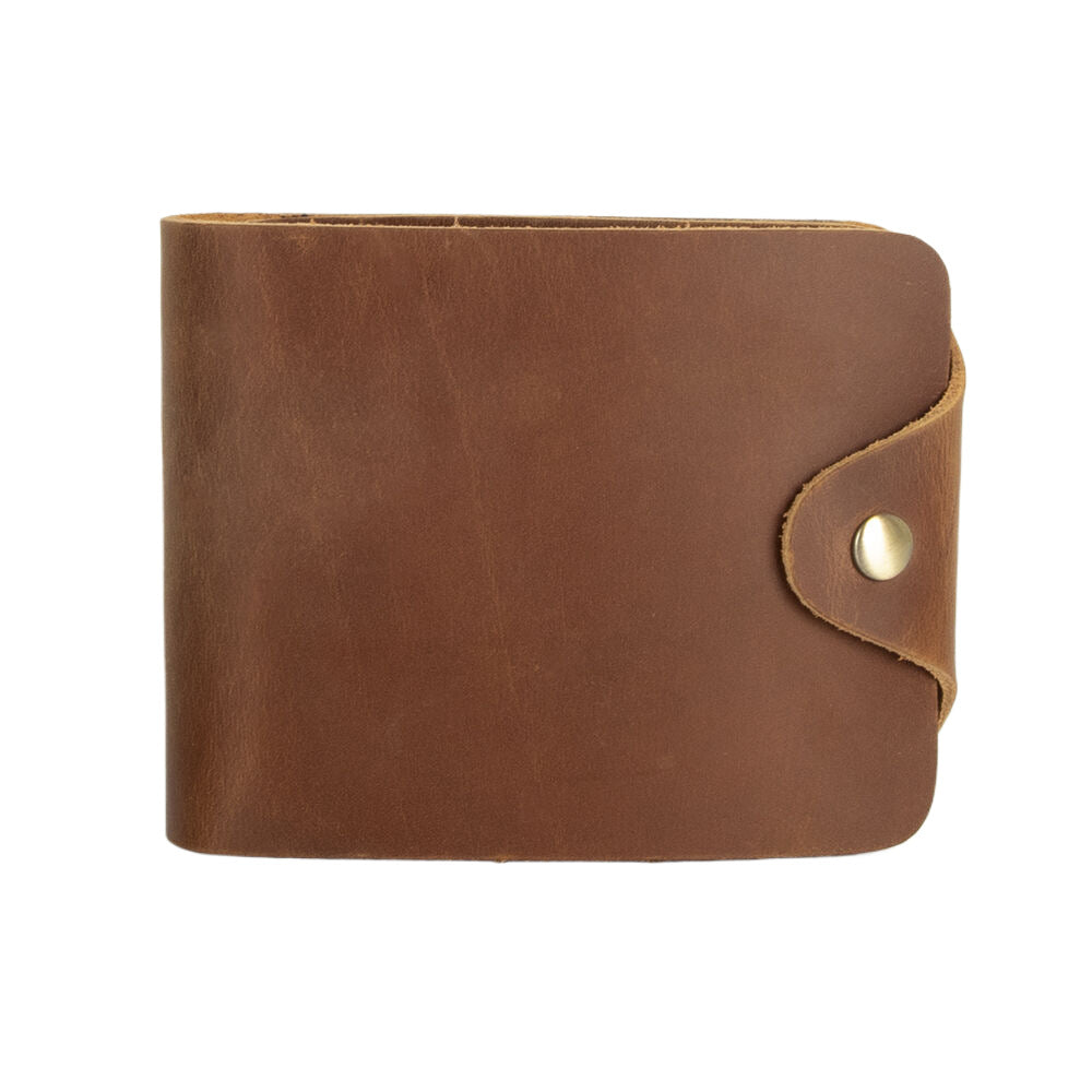 Men's Crazy Horse Leather Horizontal Short First Layer Cowhide Retro Men's Wallet