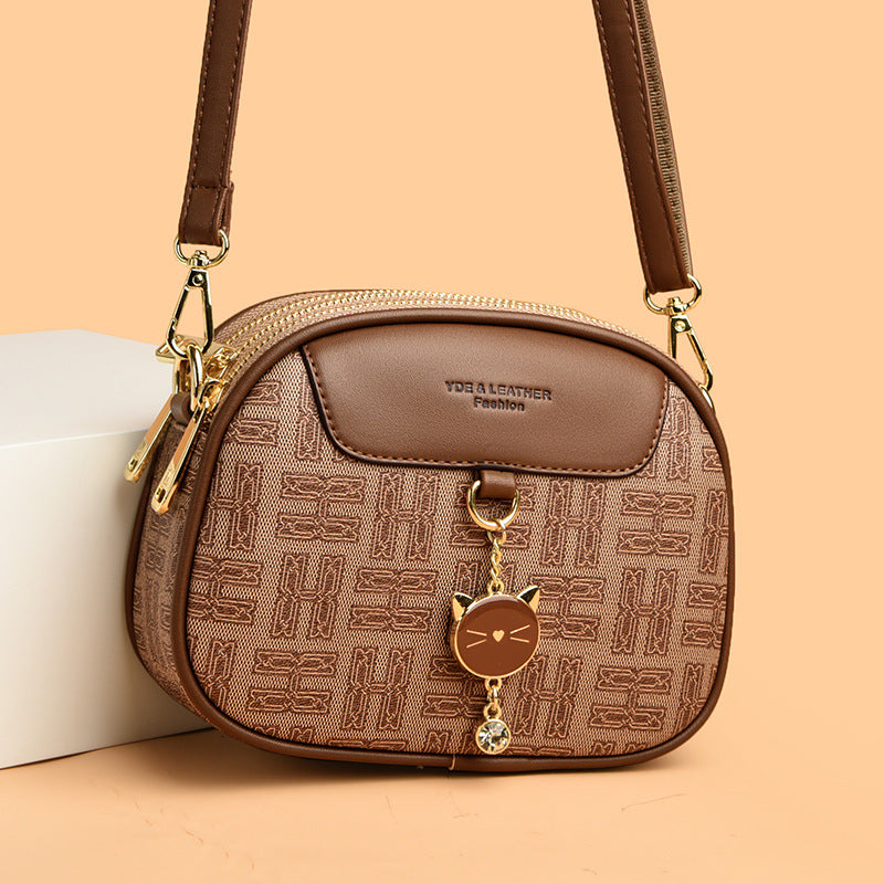 Women's Soft Leather Fashion Mummy Versatile Large Women's Shoulder Bag
