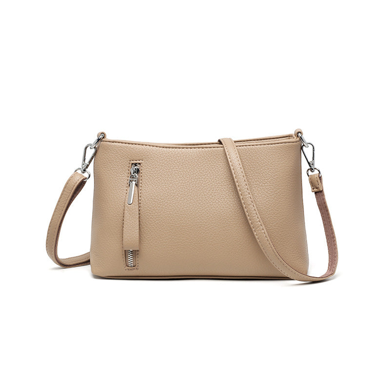 Women's Large Capacity Mom Soft Leather Portable Women's Messenger Bag