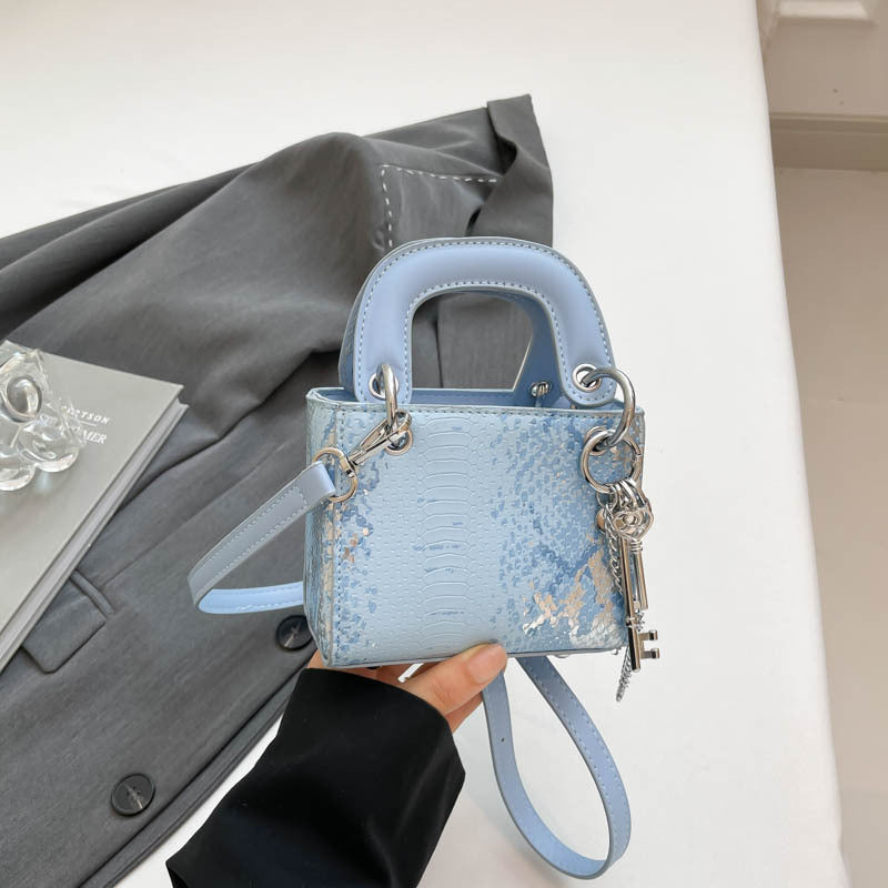 Women's Snakeskin Pattern Light Luxury Diana Mini Bags