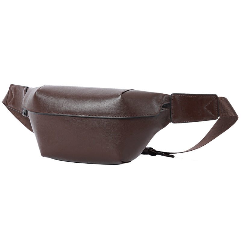 Men's Fashion Simple Two-color Business First Layer Men's Fanny Pack