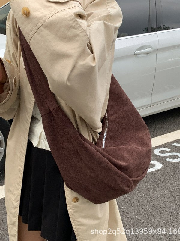 Korean Style Autumn Lightweight Dumpling Large Women's Messenger Bag