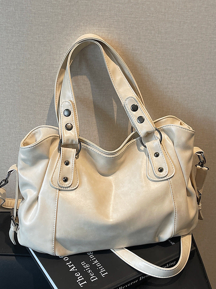 High-quality Retro Waste Soil Style Hand-held Large Capacity High-grade Bags