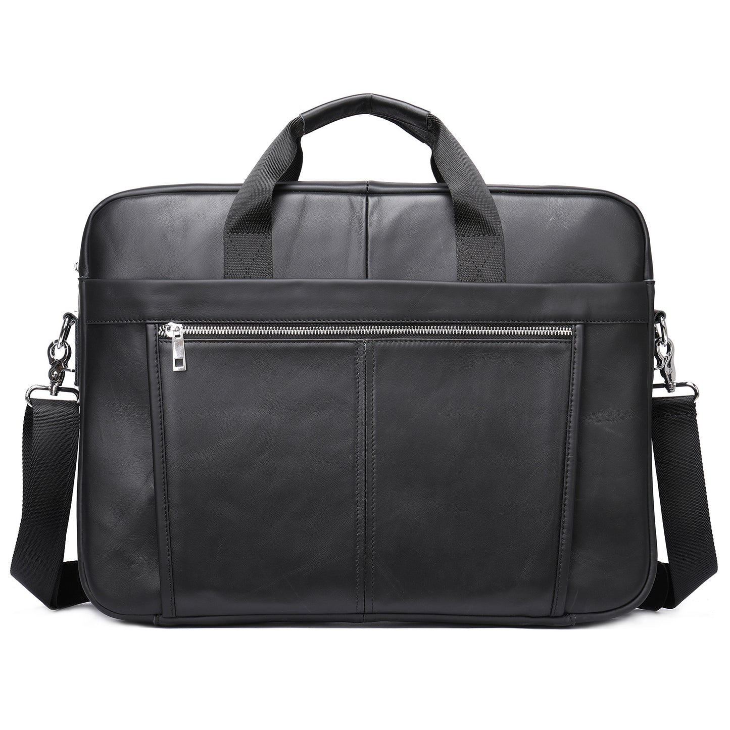 Men's Fashion Genuine Leather Business Computer File Bags