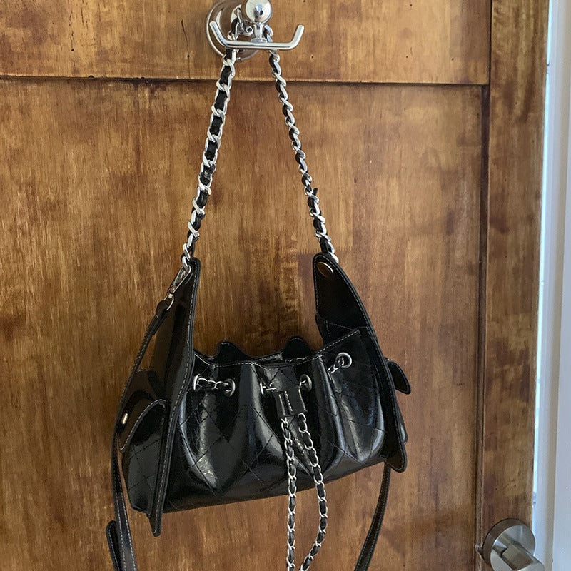 Popular Chain Drawstring Niche Female Summer Women's Shoulder Bag