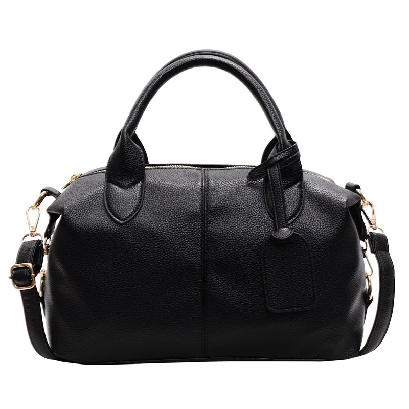 Women's Large Capacity Totes Fashionable Retro High-grade Portable Texture Women's Messenger Bag