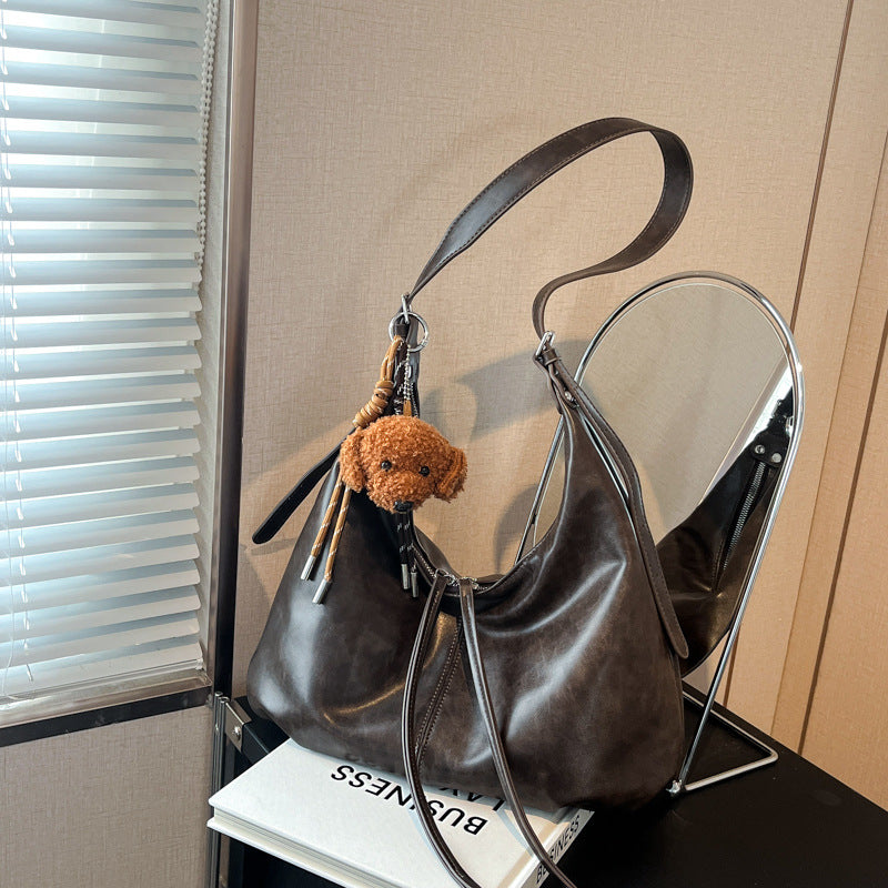 Cool Women's Retro Large Capacity Underarm Women's Shoulder Bag