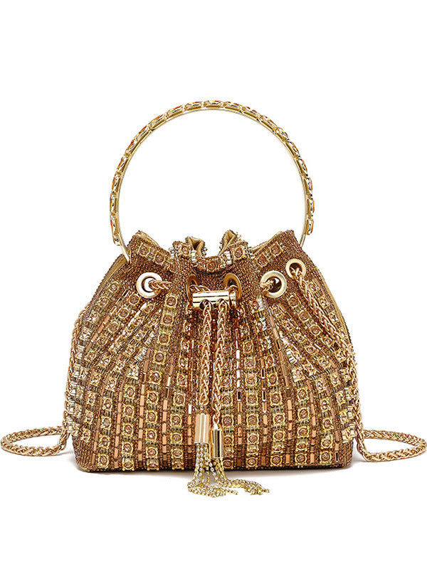 Graceful Women's Rhinestone Good-looking Fashion Diamond Dinner Bag