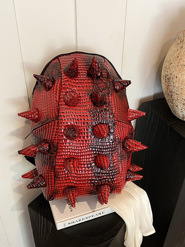 Trendy Fashion Cool Three-dimensional Hedgehog Funny Personality Creative Sea Cucumber Leisure Backpack