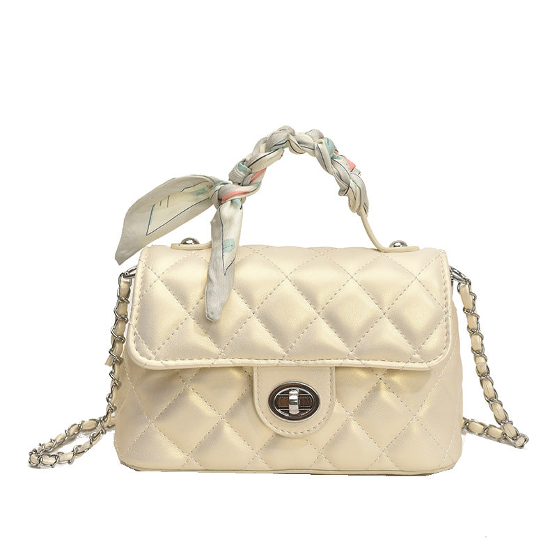 Style High-grade Fashionable Simple Portable Embroidery Small Square Bags