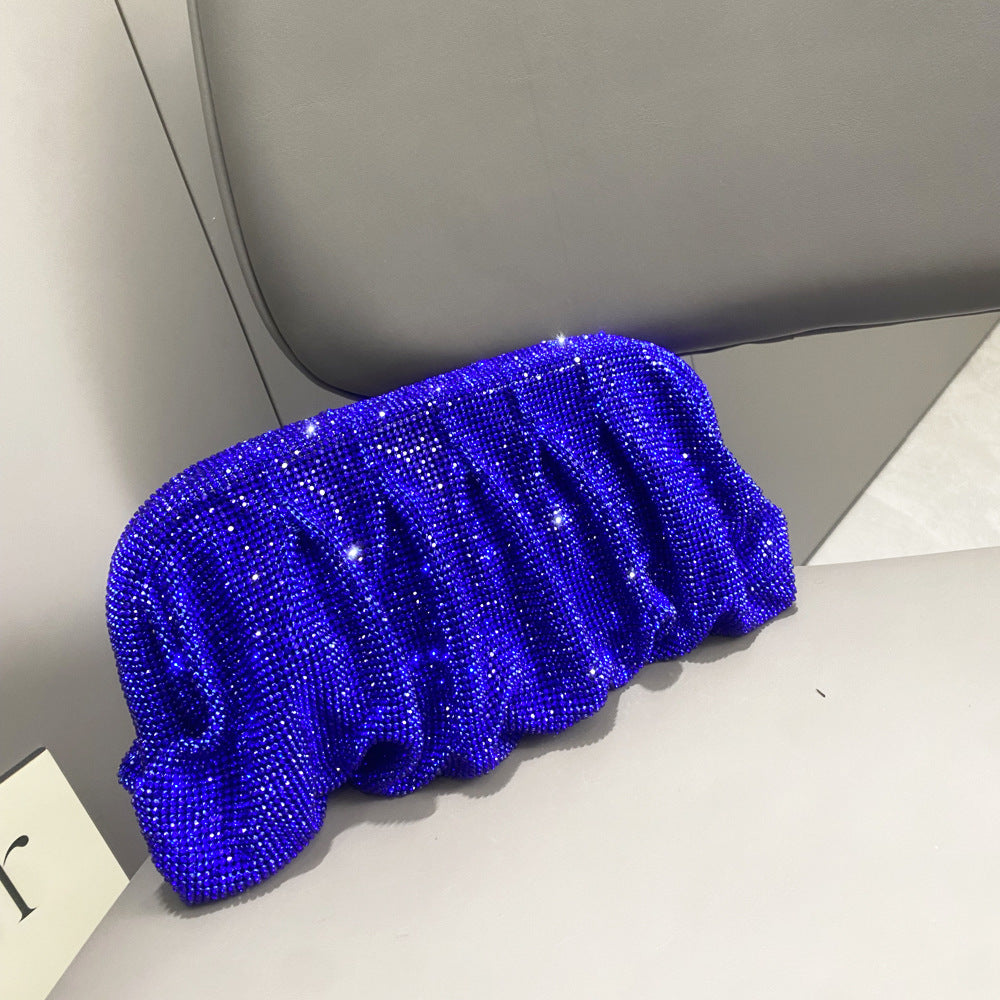 Women's Shiny Rhinestone Clip Diamond Lady's Women's Clutch