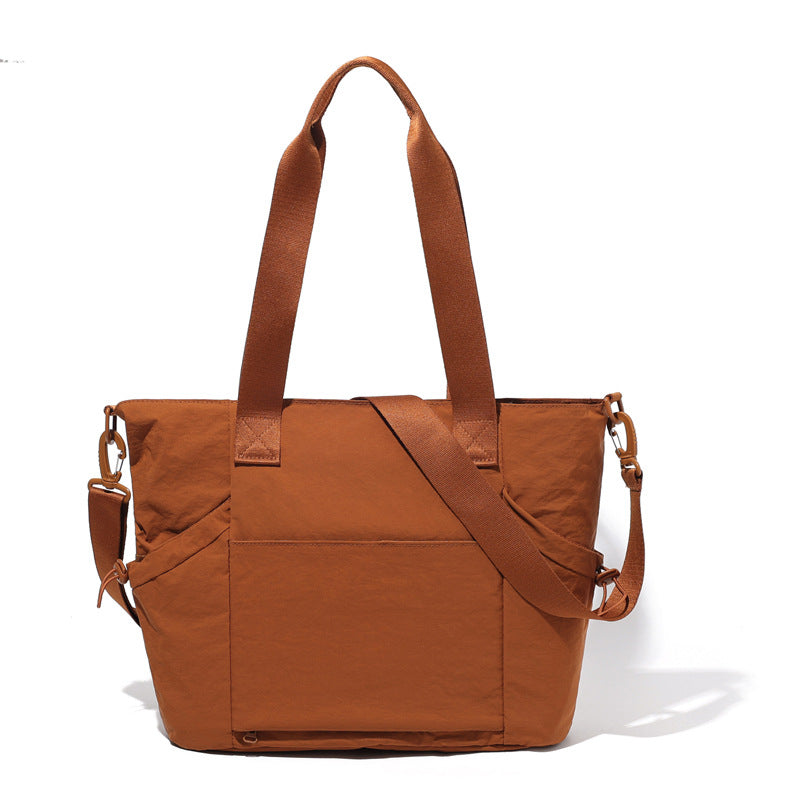 Women's Commuter Simple Waterproof Large Capacity Solid Bags