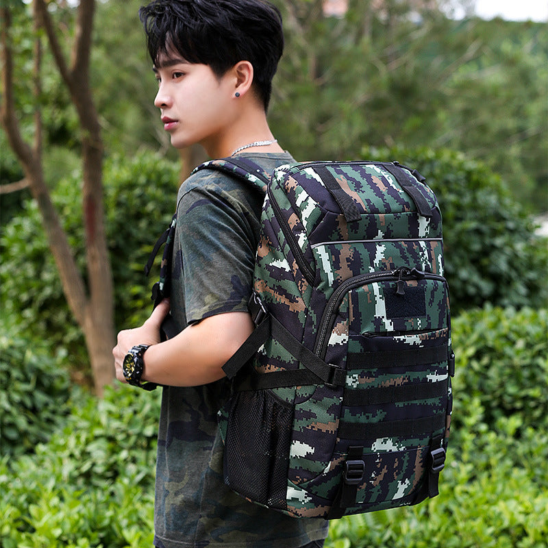 Men's Large Capacity Hiking Portable Combat Burden Universal Backpack