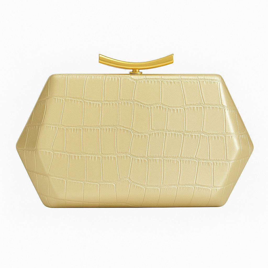 Women's Crocodile Pattern Clutch Fashion Wedding Dinner Bag