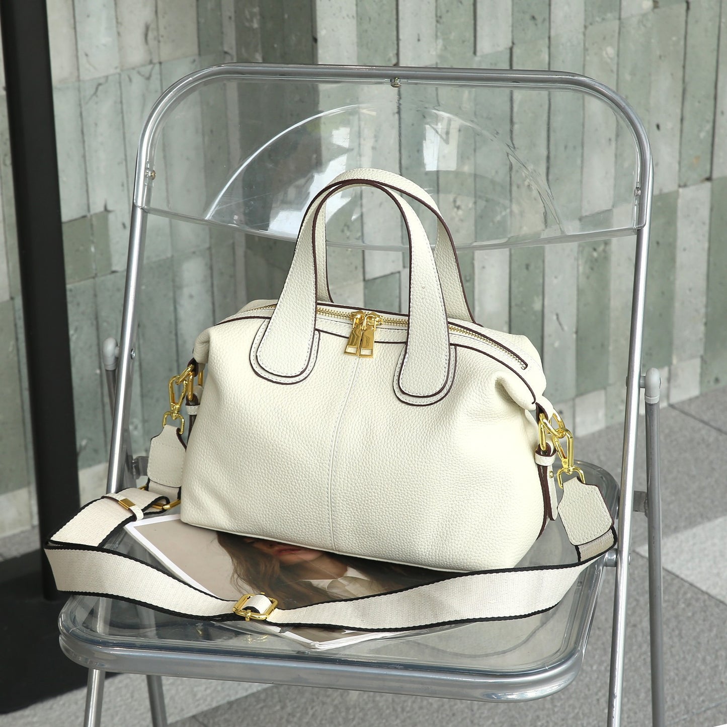 Women's Genuine Leather High-grade Large Capacity First Layer Women's Handbag
