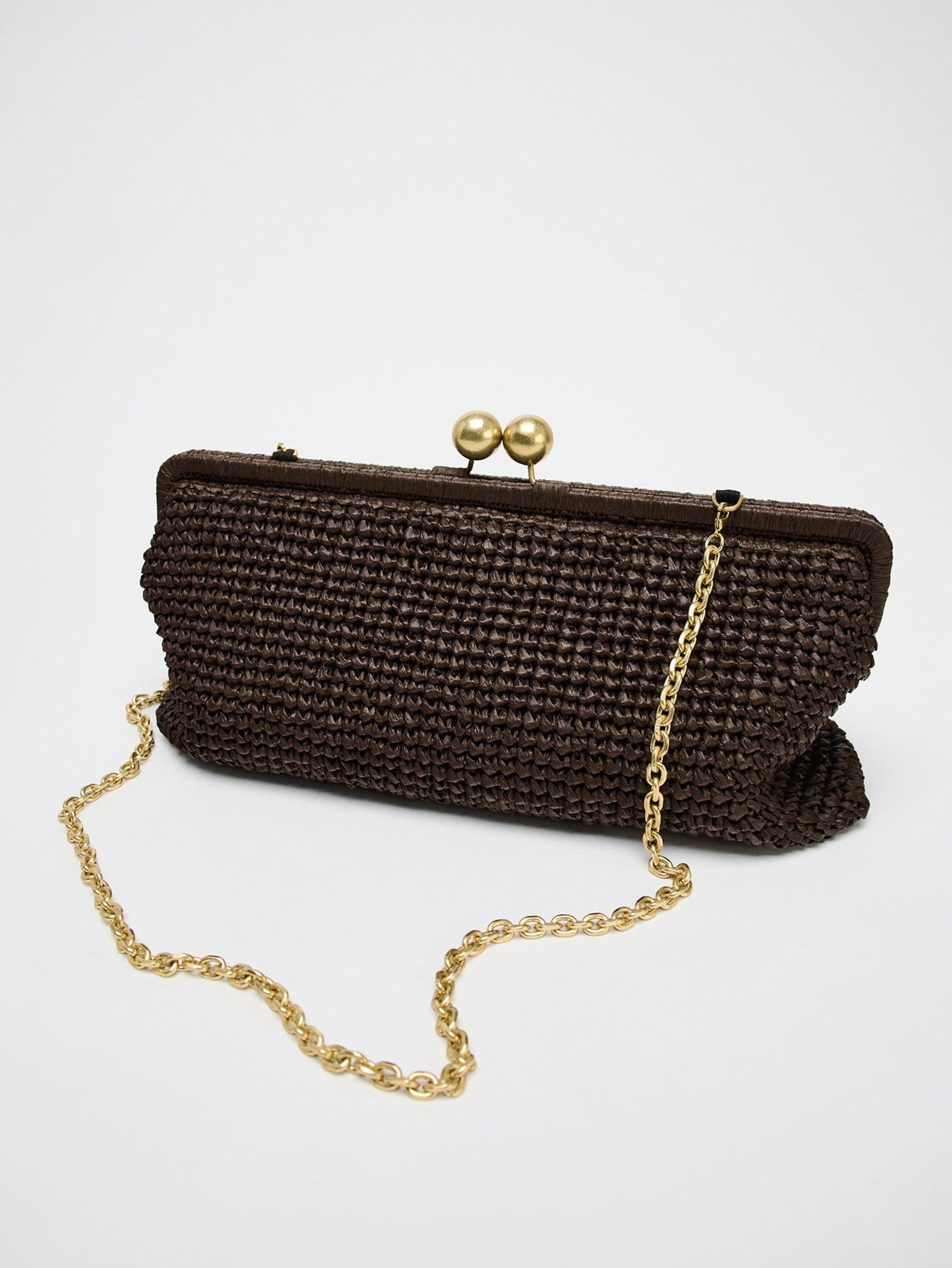 Women's Retro Trendy Clipped Button Shell Fashionable Chain Personalized Creative Women's Messenger Bag
