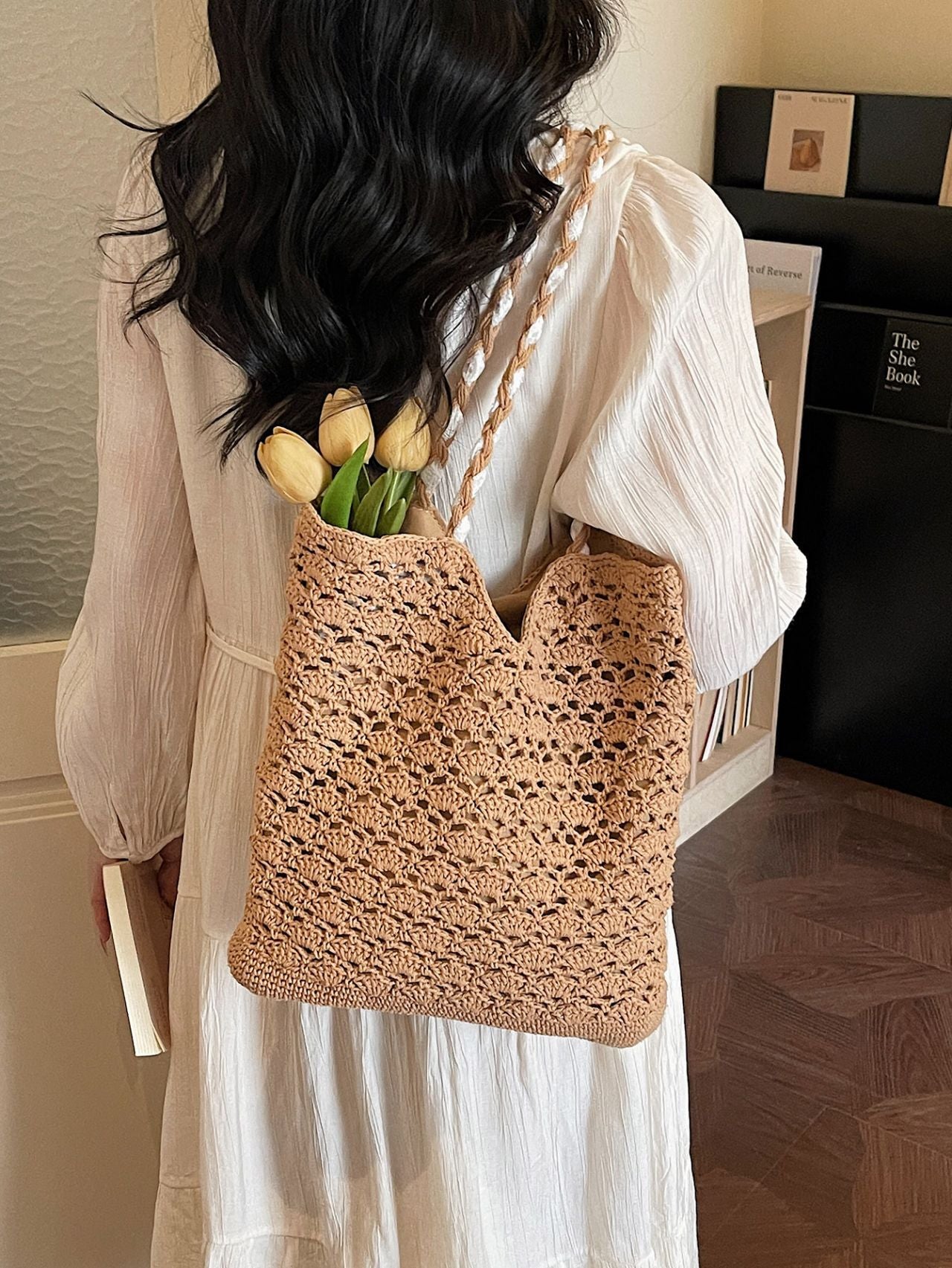 Women's Bohemian Style Woven Hollow Western Lace Fashion Bags