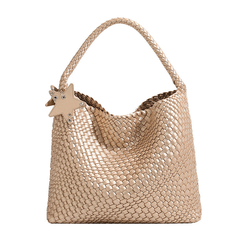 Hand-woven Large Capacity Trendy Underarm Mother Bags