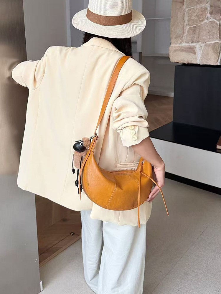 Women's Idle Style Dumpling Underarm Relaxed Portable Women's Shoulder Bag