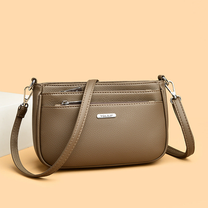 Glamorous Women's Fashion Soft Leather Mother Women's Shoulder Bag