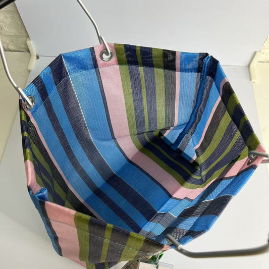 Women's & Men's Woven Aluminum Portable Leisure Shopping Tote Bag