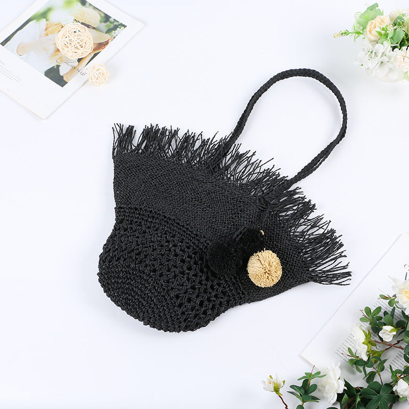 Straw Beach Summer Fairy Western Style Woven Korean Fashion Women's Handbag