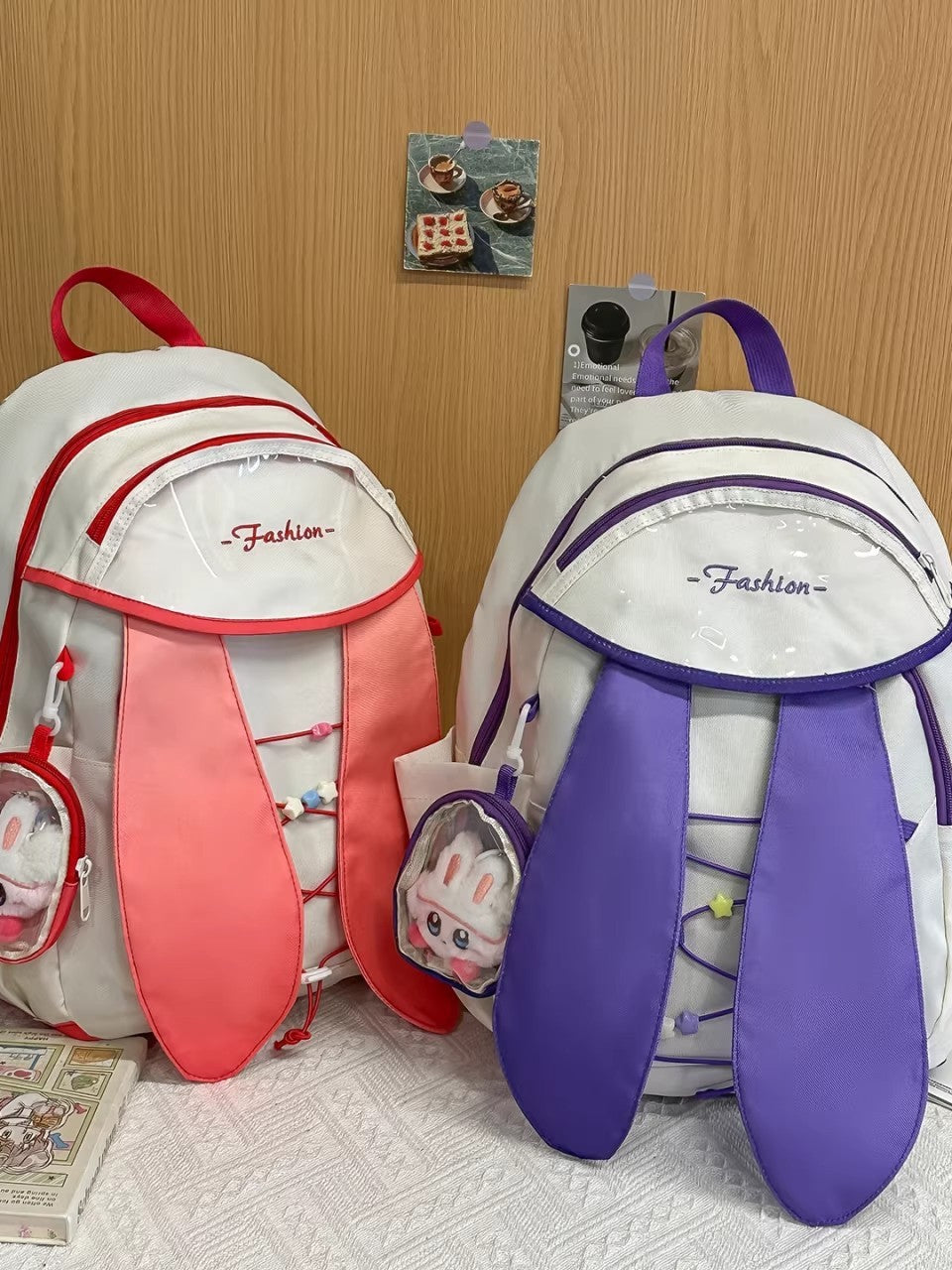 Style Cute For Primary Good-looking Fresh Contrast Backpacks