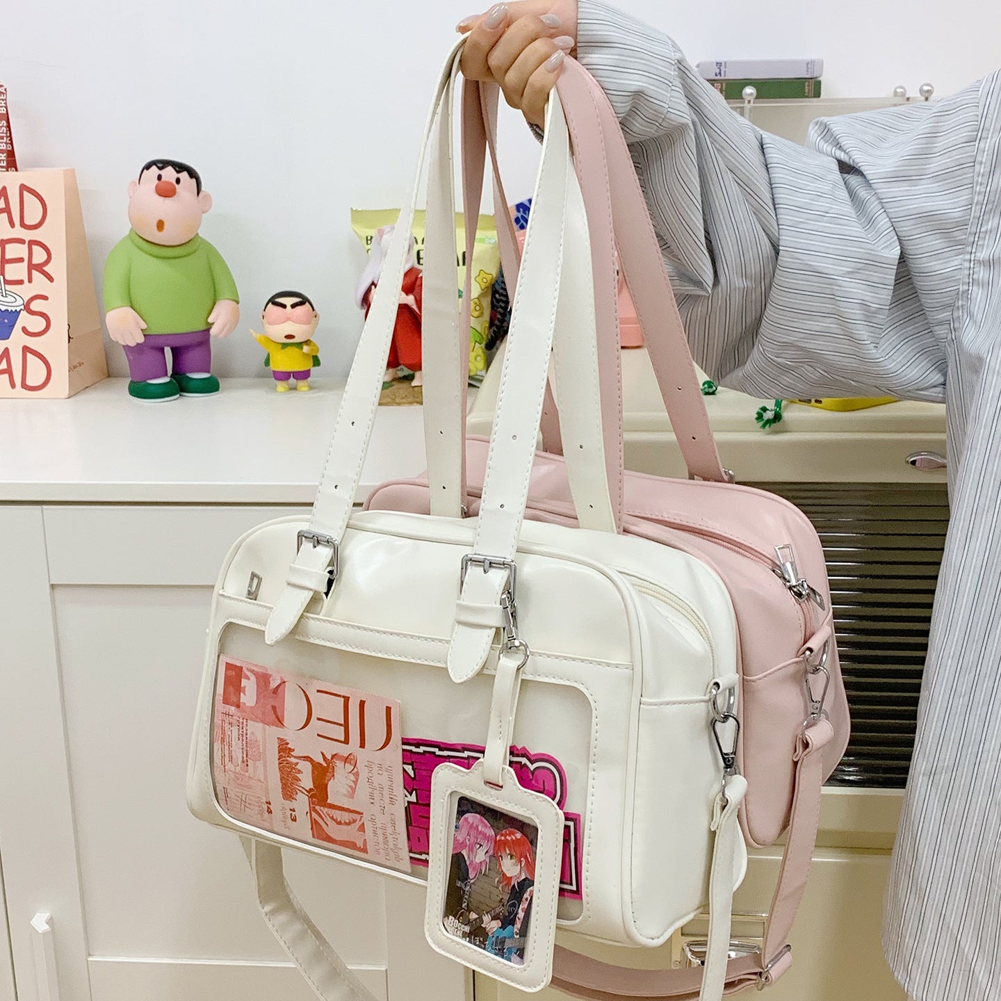 Homemade Cartoon Fresh Uniform Bar Large Capacity College Style Secondary Backpacks