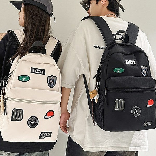 Style Good-looking Trendy Cool College Couple Junior Lightweight Large Leisure Backpack