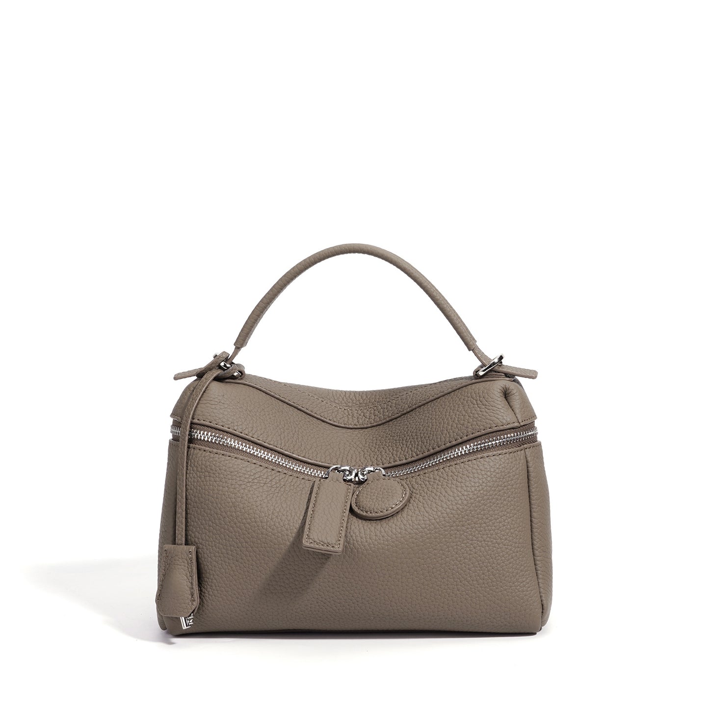 Women's Korean Style Versatile Soft Leather Genuine Solid Color Bags