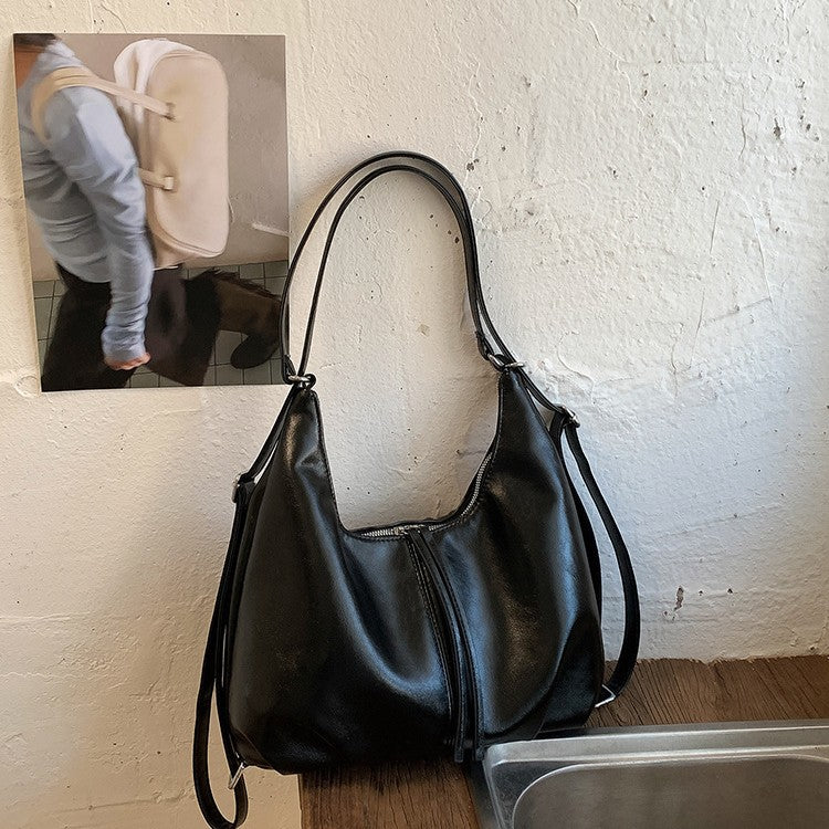 Women's Simple Retro Style Female Fashion Commuter Shoulder Bags