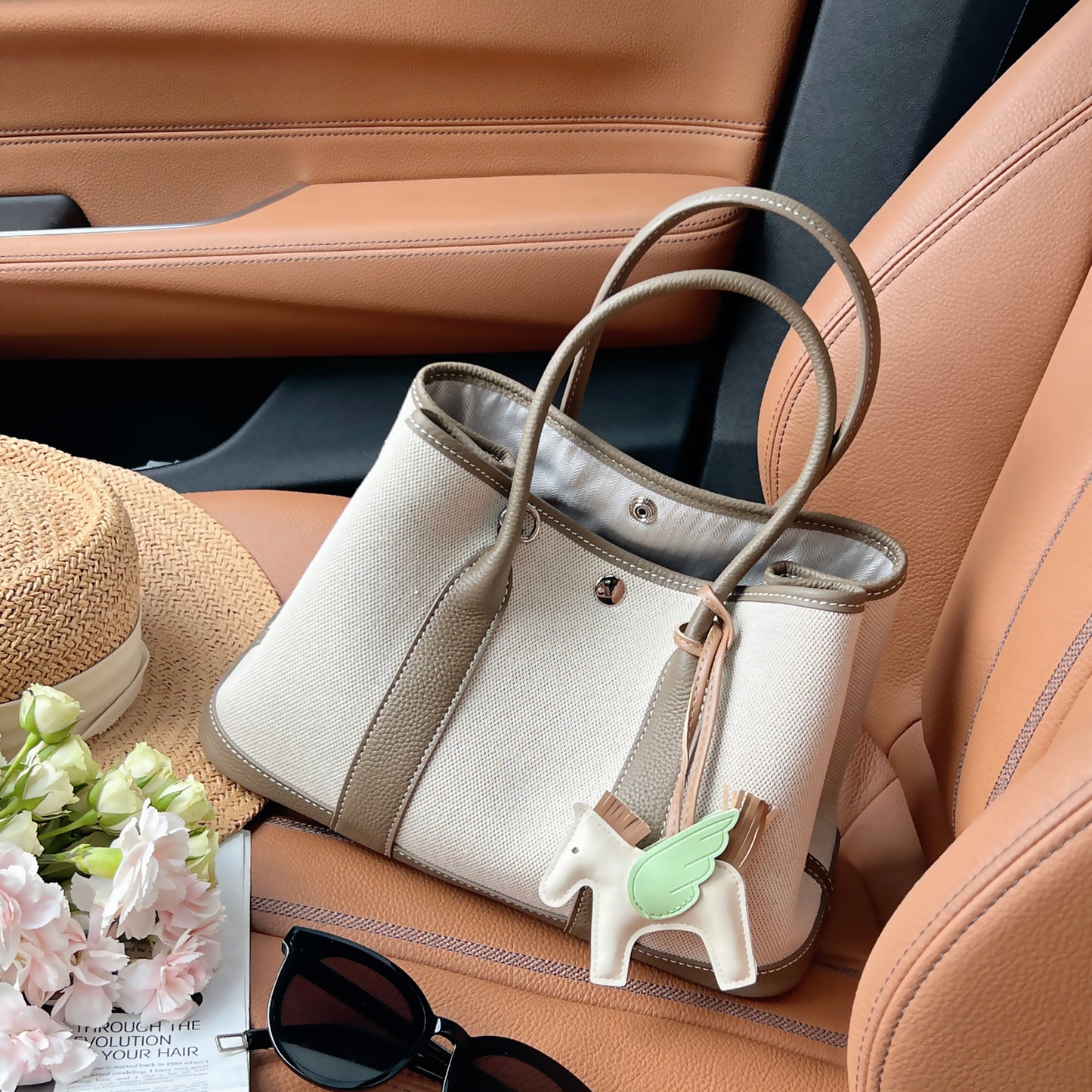 Women's Garden Canvas Stitching Large Capacity High-grade Bags