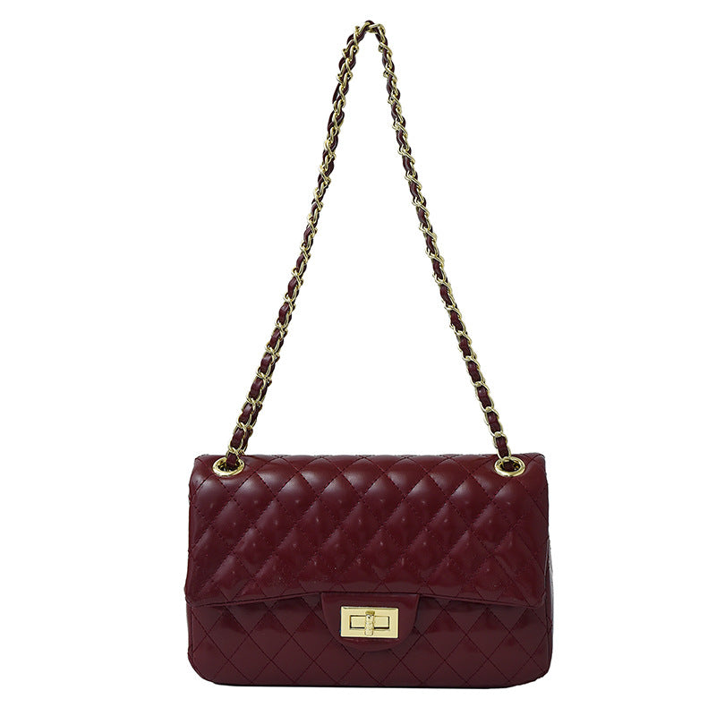Women's Classic Style Rhombus Chain Summer Flap Women's Shoulder Bag