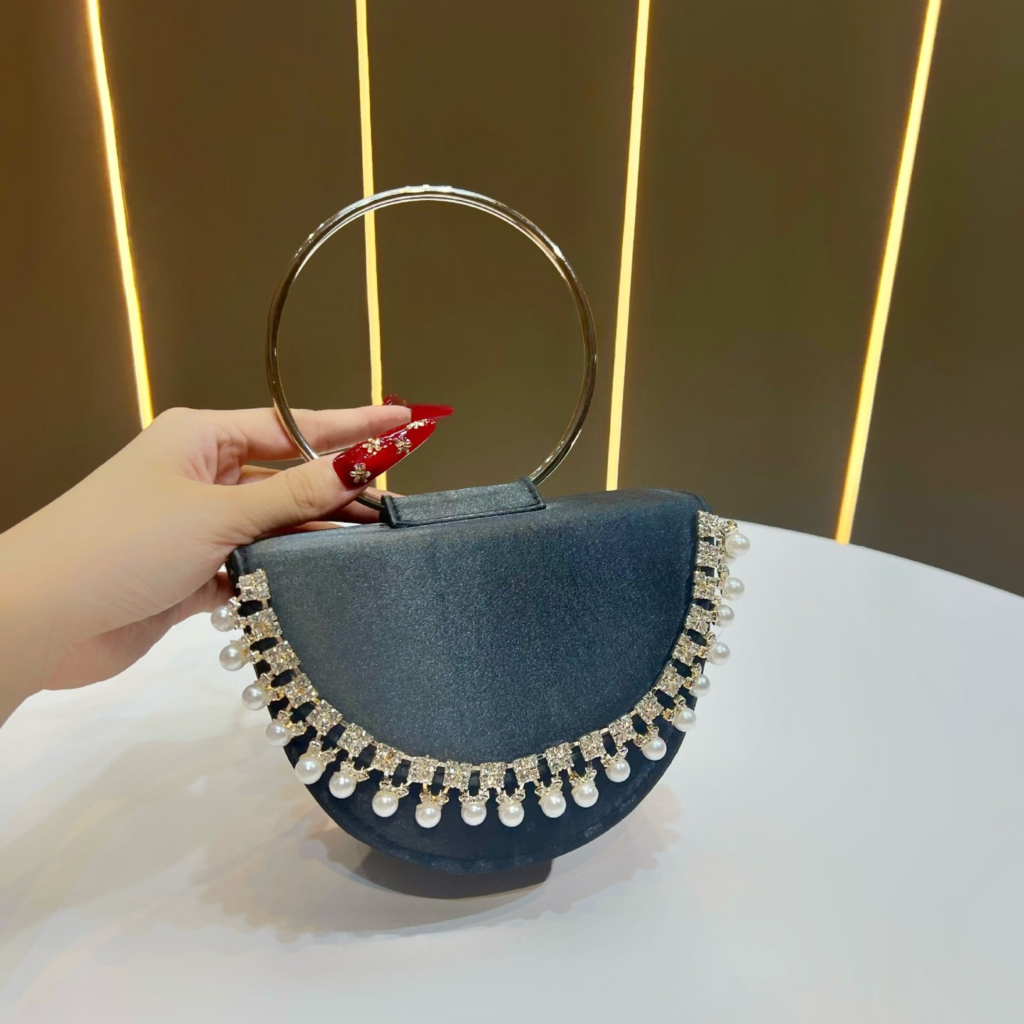 Popular Beautiful Women's Clutch Diamond Rhinestone Bags