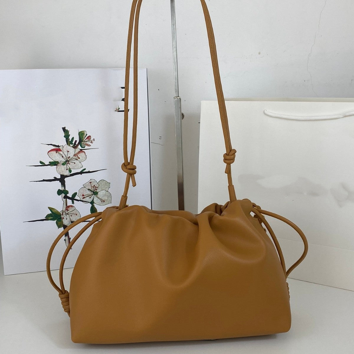 Cloud Drawstring Ruffle Lucky Large Capacity Fashion Women's Messenger Bag