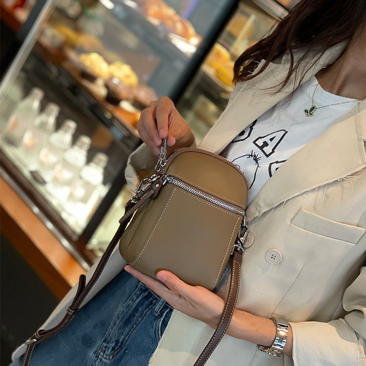Attractive Slouchy Glamorous Women's Leather Ornaments Women's Messenger Bag