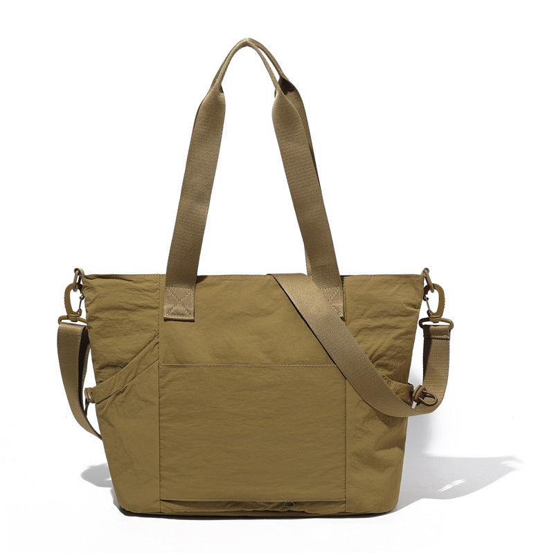 Women's Commuter Simple Waterproof Large Capacity Solid Bags